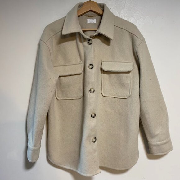 Ardene Cream Shacket Women's Shirt Jacket Size S/P - Picture 2 of 11